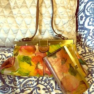 Patricia Nash Floral Purse w/ Wallet